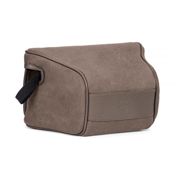 Leica Ettas Pouch, coated canvas, stone grey, ArtNr. 19576