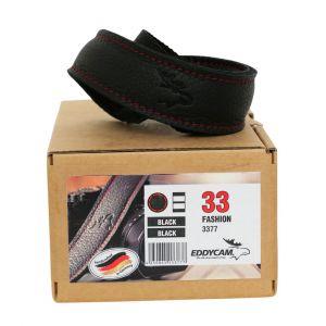 EDDYCAM – Fashion 33mm black, Kontrastnaht rot, Art.Nr.: 3377