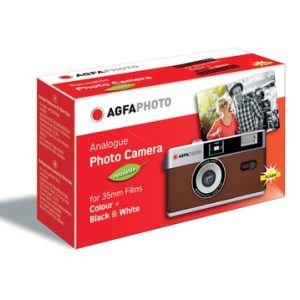 AgfaPhoto Reusable Photo Camera brown, analoge Kleinbildkamera
