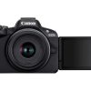 Canon EOS R50 schwarz + RF-S 18-45mm/4,5-6,3 IS STM Set mit Canon LP-E17 Akku + 32GB Speicherkarte – Bild 3