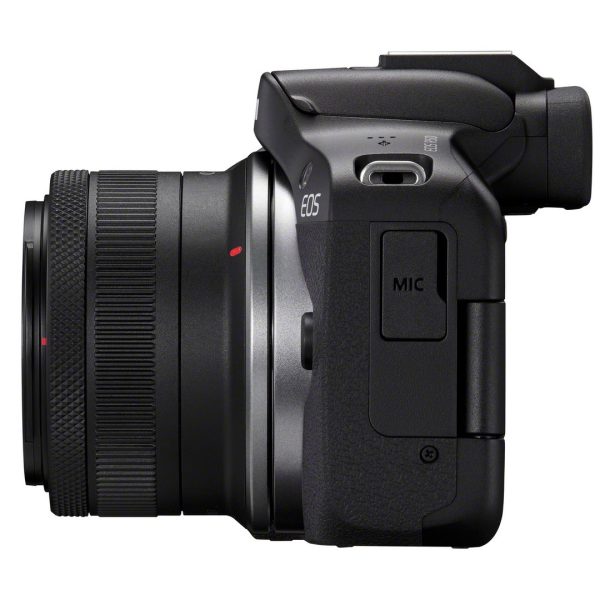 Canon EOS R50 schwarz + RF-S 18-45mm/4,5-6,3 IS STM Set mit Canon LP-E17 Akku + 32GB Speicherkarte – Bild 4