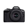 Canon EOS R50 schwarz + RF-S 18-45mm/4,5-6,3 IS STM Set mit Canon LP-E17 Akku + 32GB Speicherkarte