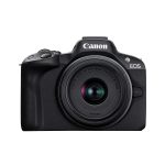 Canon EOS R50 schwarz + RF-S 18-45mm/4,5-6,3 IS STM Set mit Canon LP-E17 Akku + 32GB Speicherkarte