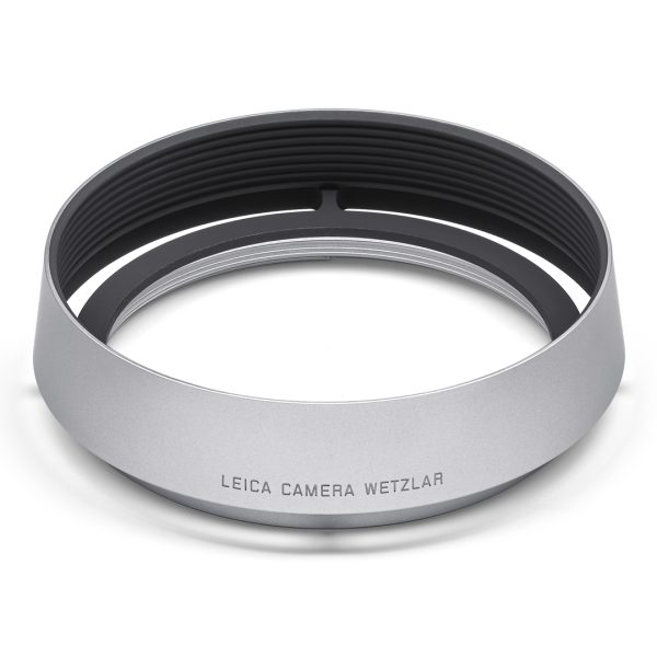 Leica Q3 Gegenlichtblende, Aluminum, silbern eloxiert, ArtNr. 19658