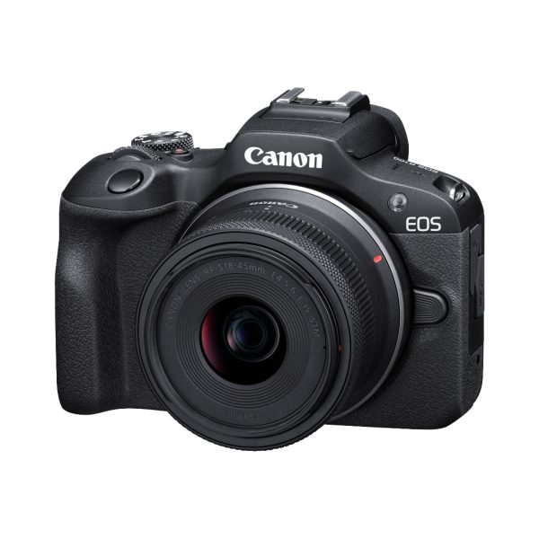 Canon EOS R100 + RF-S 18-45mm/4,5-6,3 IS STM Special Edition Kit mit Canon LP-E17 Akku + 128GB SD-Karte – Bild 2