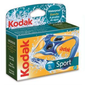 Kodak Sport, 27 Aufnahmen, ISO 800 Unterwasser-Einwegkamera ohne Blitz