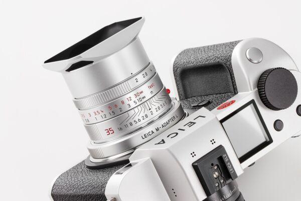 Leica SL2 Silver Glow Outfit – Kit inkl. Summicron M 35mm/2 silber ASPH + M/L Adapter silber, ArtNr. 10896 – Bild 3