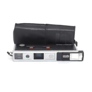 Minolta Autopak 450 EX Pocketkamera, original Tasche