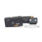 Rollei A110 Pocketkamera, Blitzwürfeladapter, Tasche