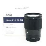 Sigma AF 16mm/1,4 DC, DN, OVP, für Sony E, 6 Monate Garantie