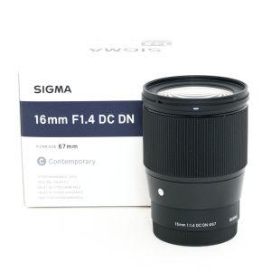 Sigma AF 16mm/1,4 DC, DN, OVP, für Sony E, 6 Monate Garantie