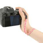 Artisan & Artist Paracord Kompaktkamera-Handschlaufe pink/weiß ACAM-P04H PNWT