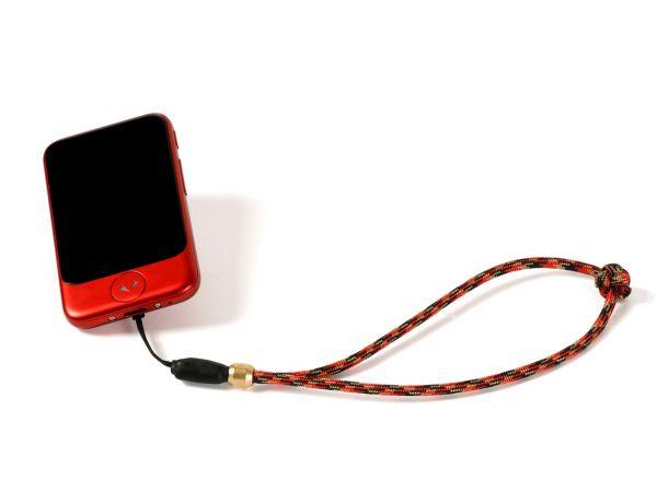 Artisan & Artist Paracord Kompaktkamera-Handschlaufe rot/schwarz ACAM-P04H REBK – Bild 2