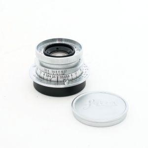 Leica M39 Summaron 3,5cm/3,5 Sn.1220183 (leicht angelaufen), original Frontdeckel