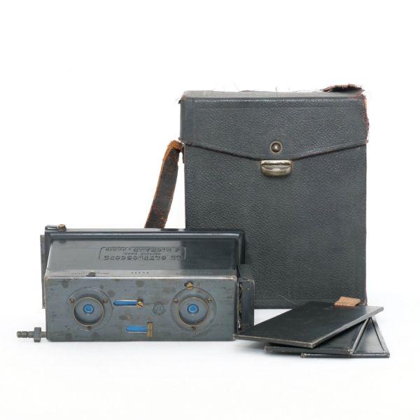 Jules Richard Paris Le Glyphoscope, Stereokamera, Box, Filmkassette, inkl. 20% MwSt.