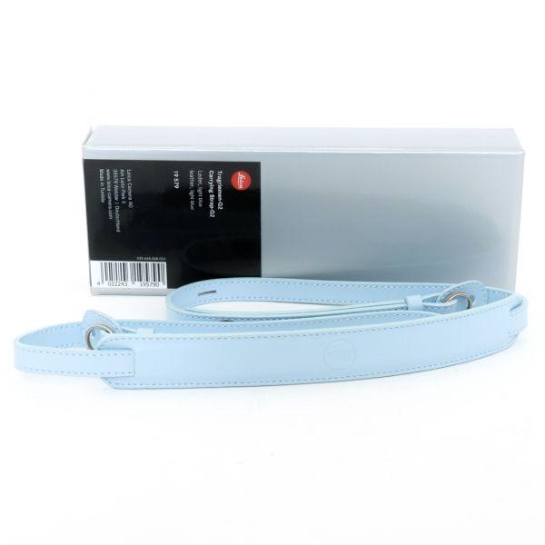 Leica Trageriemen Q, Leder, Light Blue, Art. Nr. 19579, Ausstellungsstück, OVP, inkl. 20% MwSt.