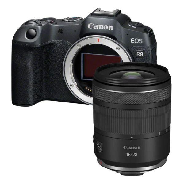 Canon EOS R8 Gehäuse Kombi mit Canon RF 16-28mm/2,8 IS STM