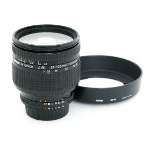 Nikon AF 24-120mm/3,5-5,6 D, (kleine Kratzer auf der Frontlinse, kein Einfluss auf Bildqualität), Sonnenblende
