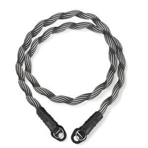 Artisan & Artist Spiral Cord Riemen weiß/schwarz ACAM 707 BKWT