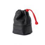 Artisan & Artist Objektiv-Tasche aus Echtleder, Größe S, Schwarz, ACAM-LPL120 BLK