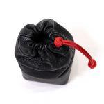 Artisan & Artist Objektiv-Tasche aus Echtleder, Größe S, Schwarz, ACAM-LPL120 BLK
