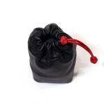 Artisan & Artist Objektiv-Tasche aus Echtleder, Größe M, Schwarz, ACAM-LPL140 BLK