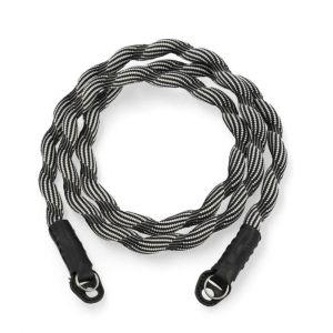 Artisan & Artist Spiral Cord Riemen weiß/schwarz ACAM 708 BKWT