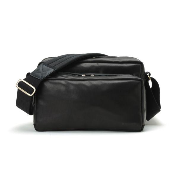 Artisan & Artist Leder/Nylon Kameratasche, schwarz, GCAM 1000 BLK