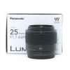 Panasonic Lumix G 25mm/1,7 ASPH, OVP