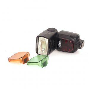 Nikon Speedlight SB-910 Blitzgerät, Diffusor, Farbaufsätze