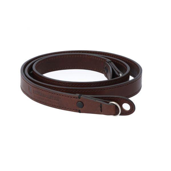 Artisan & Artist ACAM-287 DBR, Kameragurt aus Leder, Standardlänge, dunkelbraun