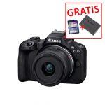 Canon EOS R50 schwarz + RF-S 18-45mm/4,5-6,3 IS STM *Osterdeal (gratis Canon LP-E17 Akku + 32GB Speicherkarte)