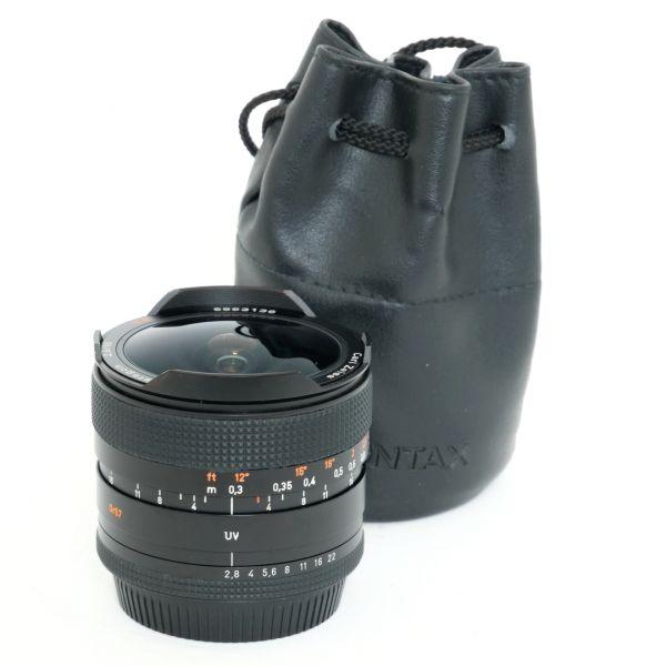 Contax Zeiss MF 16mm/2,8 T* Distagon für Contax/Yashica (Kratzer auf Frontlinse, leichte Flare-Bildung) Beutel