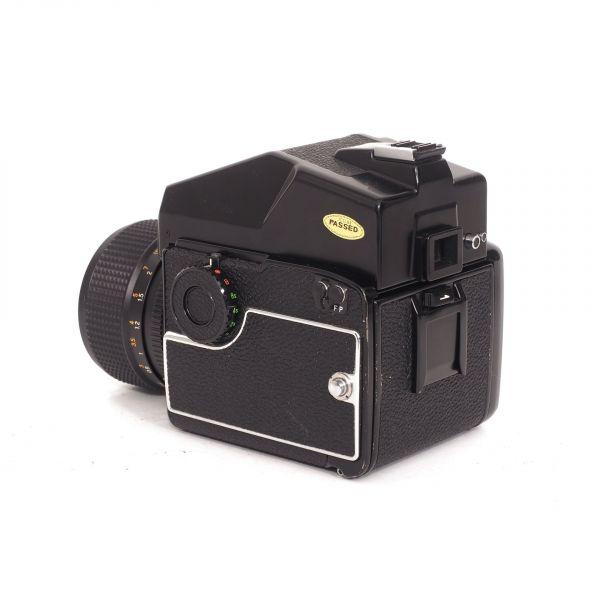 Mamiya 645 1000s Gehäuse +  Mamiya Sekor C 80mm/1,9, Prismensucher, Griff, Sonnenblende, 2x Filmeinsatz – Bild 3