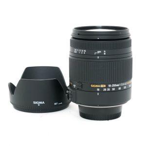 Sigma AF 18-250mm/3,5-6,3 Macro, HSM, DC, OS, Sonnenblende, für Nikon DX