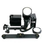 Contax TLA 480 Blitz-Set, Power Pack, Blitzschiene, Diffuser