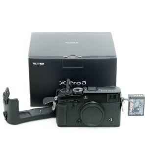 Fujifilm X-Pro 3 Gehäuse, schwarz, OVP, Protektor, 2. Akku