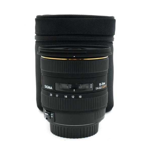 Sigma AF 10-20mm/4-5,6 DC, HSM, Sonnenblende, Köcher, für Canon EF-S