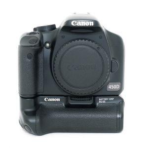 Canon EOS 450 D Gehäuse (13186 Auslösungen) + Griff BG-E5