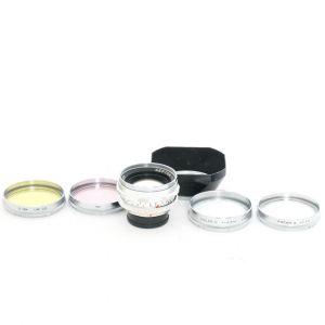 Voigtländer Septon 50mm/2 Sonnenblende, Voigtländer AR 54mm 325/54 Filter, 301/54 Filter, 343/54 Filter, 343/54 Focar A Filter, 345/54 Focar C Filter
