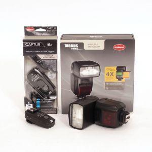 Hähnel Modus 600 RT Blitzgerät, für Nikon, inkl. Hähnel Captur Remote Control, Flash Trigger, 2x Empfänger, 1x Sender, OVP