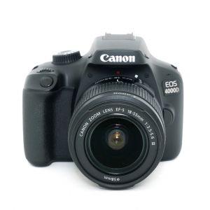 Canon EOS 4000D Gehäuse (27235 Auslösungen), mit Canon EF-S 18-55mm/3,5-5,6 III
