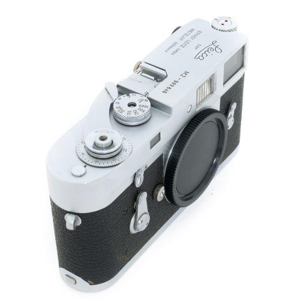 Leica M2 Gehäuse, silber, Sn.989646, Tasche, Serviciert – Bild 2
