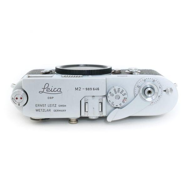 Leica M2 Gehäuse, silber, Sn.989646, Tasche, Serviciert – Bild 4