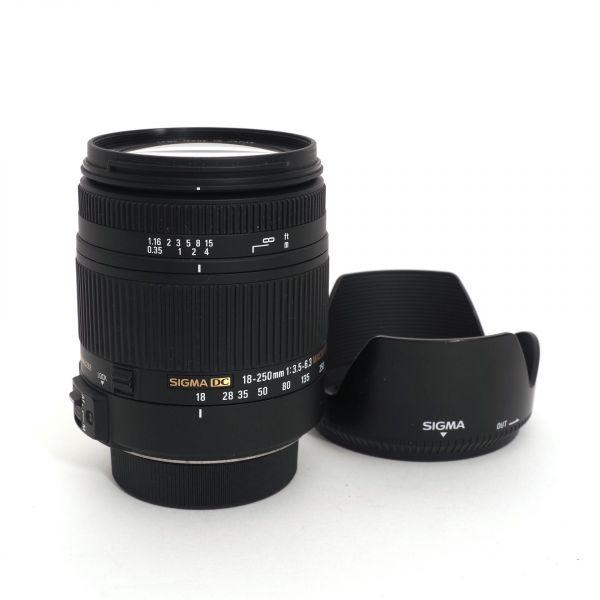 Sigma AF 18-250mm/3,5-6,3 DC, HSM, Macro, Sonneblende, für Nikon DX