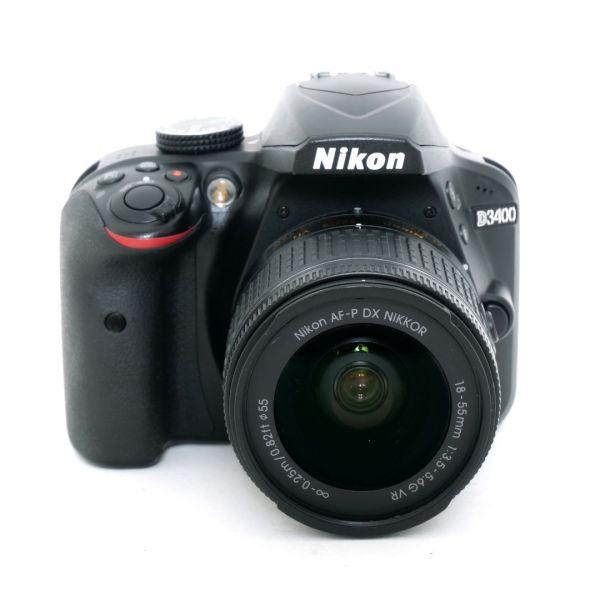 Nikon D 3400 Gehäuse (14067 Auslösungen) mit Nikon AF-P 18-55mm/3,5-5,6  DX, VR