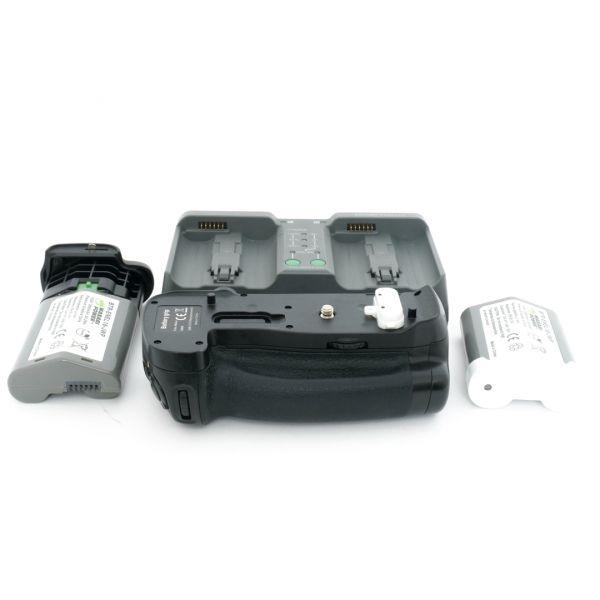 Fremdhersteller Batteriegriff MB-D18, inkl. 2x ENEL18-JWP Akku Fremdhersteller, inkl. MH-26 Ladegerät Fremdhersteller, für Nikon D850, inkl. 20% MwSt.