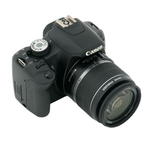 Canon EOS 500D Gehäuse (21708 Auslösungen), (USB-Abdeckung defekt) + EF-S 18-55mm/3,5-5,6 IS – Bild 2
