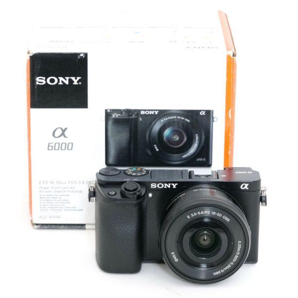 Sony Alpha 6000 Gehäuse (20528 Auslösungen), + Sony E 16-50mm/3,5-5,6 OSS, OVP