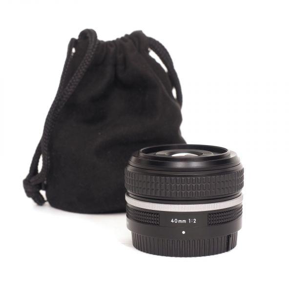 Nikon Z 40mm/2 SE, Beutel